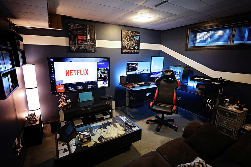 Sala de juegos, Gaming Decor, Battle-station, Gamer Setup, Gamer