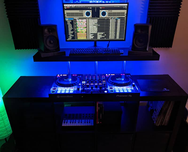 DIY Dj stand  Dj table, Dj booth, Home music rooms